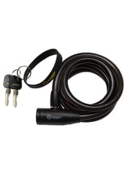 Auvray CITY spiralni kabel s bravom - duljina 150 cm, promjer 12 mm + privjesak za ključeve