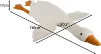 Kruzzel Kruzzel velika plišana guska 130 cm – mekana igračka i jastuk, 0+