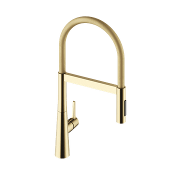 Laveo Slavina za umivaonik Champagne Gold Cone s U izljevom