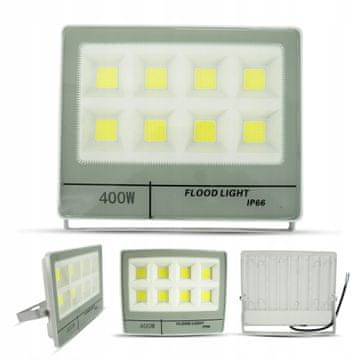 Halogena žarulja LED 400W reflektor građevinska vrtna skladišna bijela NOVO