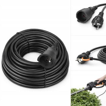 20 m IP44 vrtni električni produžni kabel 3x2,5 s uzemljenjem za vanjski prostor