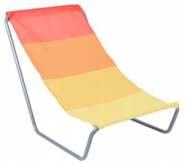 EH Sklopiva ležaljka za plažu Olek - narančaste pruge