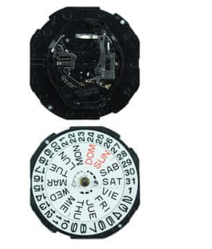 E.I. Mechanizm kwarcowy PC33 10 1/2 SC Day/Date 3 (377)