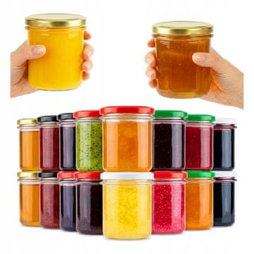 BE 50x staklenka 350ml Staklenke za med, pekmez, meso, paštetu, konzerve
