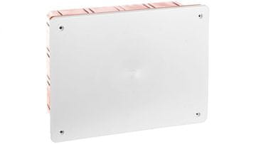 Ugradbena kutija s poklopcem serija 350 196x152x70 crveno-bijela EC350C6