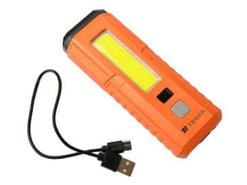 EG Univerzalna LED COB svjetiljka, punjiva putem USB-a s funkcijom radionice, digitalnim prikazom punjenja i power bankom 2400 mAh XPS 300 lm