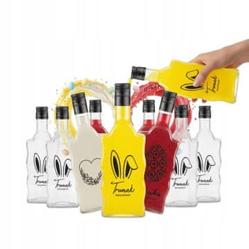 BE 10x boca domaće tinkture od žestokog pića za Uskrsni val 500ml s tiskom