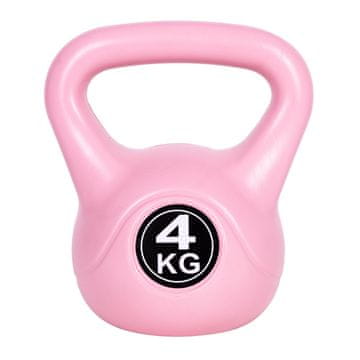 ModernHome ModernHome girja (kettlebell), 4 kg, ružičasta