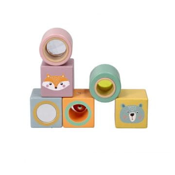 Adam toys Senzorne drvene kocke za male istraživače