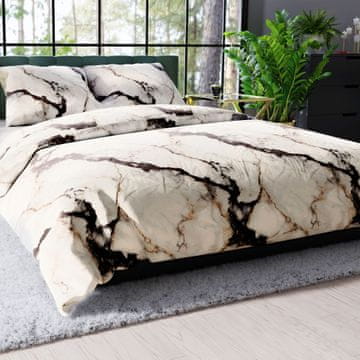 Lusaria set posteljine od krem pamučnog satena 160x200 cm