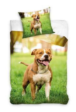 Carbotex Posteljina za mlade 160x200cm, amstaff pas