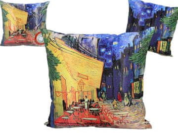 Jastuk s punjenjem/patentnim zatvaračem - V. van Gogh, Terasa kafića noću (CARMANI)