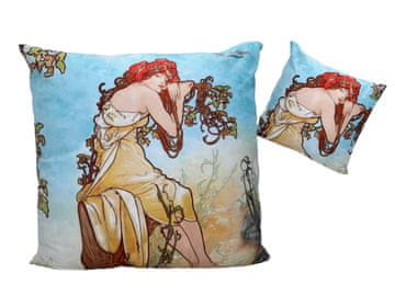 Jastuk s punjenjem/patentnim zatvaračem - A. Mucha, Ljeto (CARMANI)