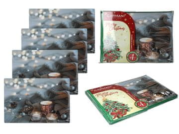 Carmani Set od 4 podmetača od pluta - Božić ()