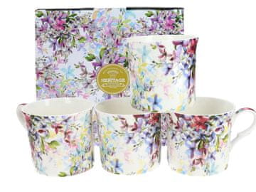 Heritage, set od 4 šalice 295 ml - MALVERN, cvijeće