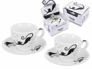 Carmani, set od dvije šalice i tanjurića za espresso - Mačji svijet