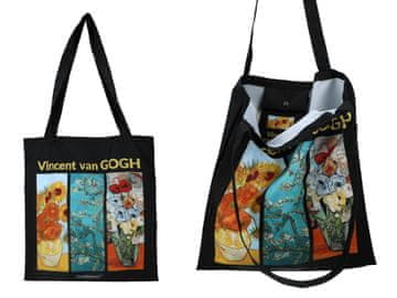 Carmani, platnena torba za rame/za kupovinu - V. van Gogh, Kolaž