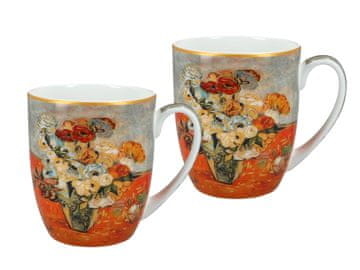 Carmani, set od 2 šalice 380ml - VAN GOGH/Ruže i anemone (CARMANI)