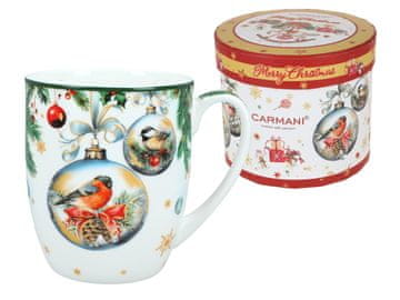 Carmani, božićna šalica 380ml - SRETAN BOŽIĆ/Božićne kuglice
