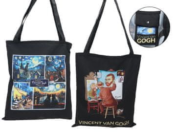 Carmani, torba za rame, za kupovinu do 5 kg - VAN GOGH, kolaž