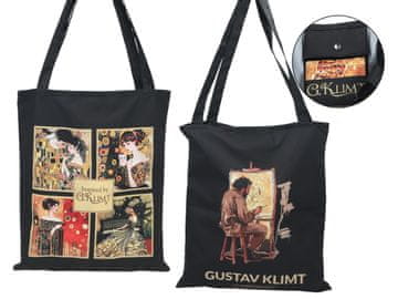Carmani, torba za rame, za kupovinu do 5 kg - GUSTAV KLIMT, kolaž