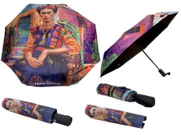 Carmani, automatski kišobran, sklopivi - FRIDA KAHLO (ukras na vrhu)