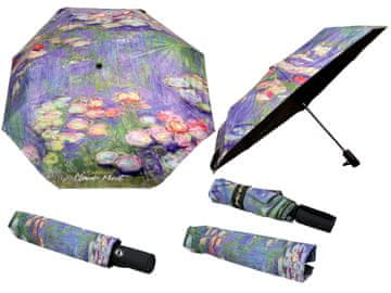 Carmani, automatski sklopivi kišobran - C. MONET/Lopoči (ukras na vrhu)