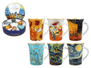 Carmani SET OD 6 ŠALICA U KUTIJI VAN GOGH KAVA ČAJ POKLON SET 12 KOMADA