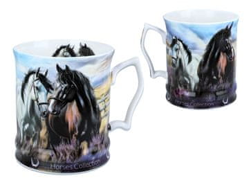 Carmani, porculanska šalica 450ml - Horses Coll., konji