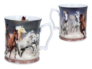 Carmani, porculanska šalica 450ml - Horses Coll., konji