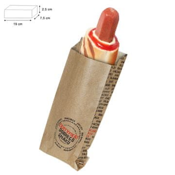 Vrećica za pakiranje za FRANCUSKI HOT DOG 75x25x190 okus 1000 kom