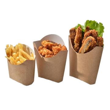 Kraft kutija za pomfrit 200gr - 500 kom. Ekološki prihvatljivo pakiranje