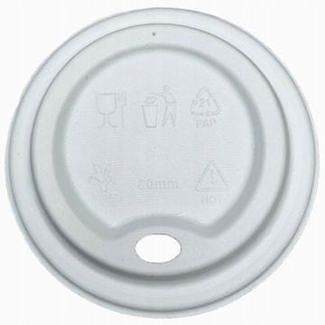 Poklopac za posudu za pulpu šećerne trske, promjer 80 mm, 50 kom.