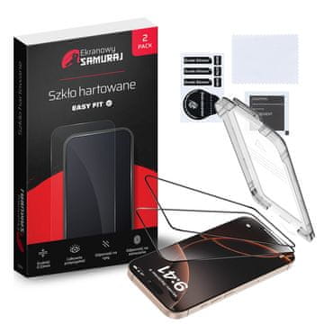 Novo kaljeno staklo za ekran Samurai za Huawei Pura 70 s okvirom za jednostavno pristajanje | Pakiranje od 2 komada