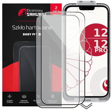 Novo kaljeno staklo Screen Samurai za Apple iPhone 12 / 12 Pro s okvirom za jednostavno pristajanje | Pakiranje od 2 komada