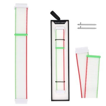 Novi Grip Strap najlonski ledeno bijeli remen za pametni sat ledeno bijela + crvena i zelena 22 mm