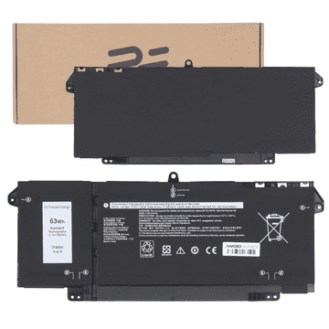 Nova baterija za Dell Latitude 5320 7320 7420 7520 63Wh 15.2V 4145mAh 7FMXV