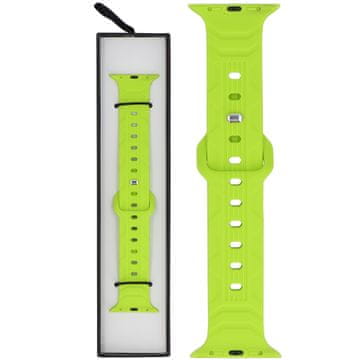 silikonski Wave neonsko-lime remen za pametni sat za Apple Watch 42/44/45/49 mm lime