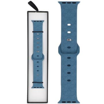 silikonski Rhombille traper plavi remen za pametni sat za Apple Watch 38/40/41 mm plavi