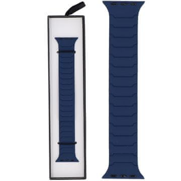 Novi silikonski magnetski ExoStripe remen za pametni sat boje različka za Apple Watch 38/40/41 mm plave boje