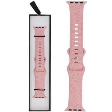 Novi silikonski teksturirani remen za pametni sat Misty Rose za Apple Watch 38/40/41 mm ružičaste boje