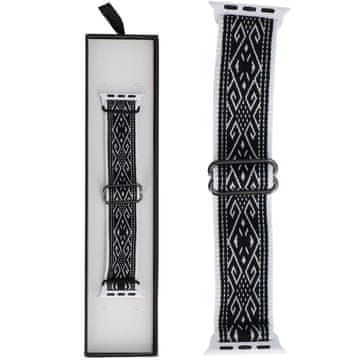 Novi Nylon Nomad Threads Ink Mosaic remen za pametni sat za Apple Watch 38/40/41 mm crno-bijeli