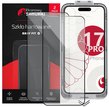 Novo kaljeno staklo Screen Samurai za Apple iPhone 17 Pro s okvirom za jednostavno pristajanje | Pakiranje od 2 komada