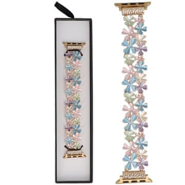 Nova Gleam Clover rastezljiva narukvica Sweet Candy za Apple Watch 38/40/41mm pastelna