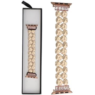 Nova Molten Drops rastezljiva narukvica Gold Gleam za pametni sat Apple Watch 38/40/41 mm zlatna