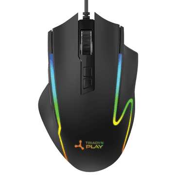 Novi Play DEIMOS 12800 DPI Instant A825 igraći miš za igrače LED pozadinsko osvjetljenje HUANO crni