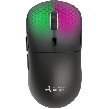 Novi Play MIMAS 12800 DPI igraći miš za igrače s pozadinskim osvjetljenjem HUANO crni