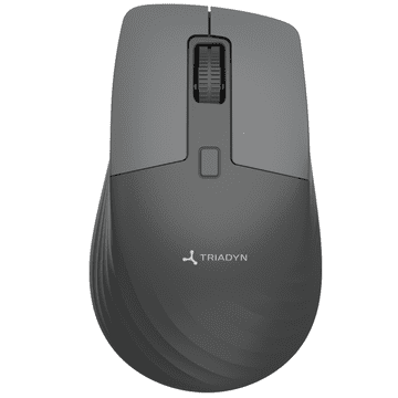 Novi THALASSA bežični uredski miš Bluetooth 2.4 GHz 1600DPI sivi