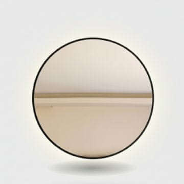 Bic Okruglo LED ogledalo s crnim aluminijskim okvirom, 80x80 cm, Mirage
