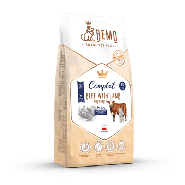 BE Complet - multiproteinska suha hrana za pse s govedinom, puretinom i janjetinom za srednje i velike pse (M/L) 10 kg